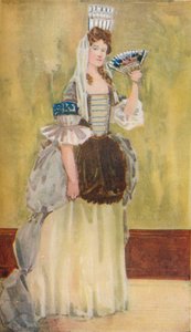 Žena z doby Williama a Marie, 1907 od Dion Clayton Calthrop