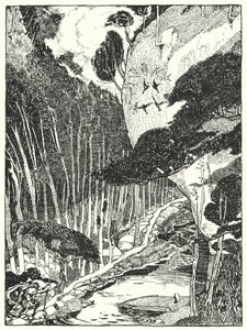 The Dim Forest (rytina) od Dion Clayton Calthrop