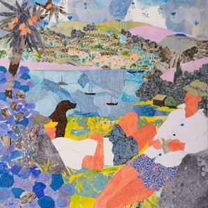 U moře, 2017 (koláž) od Dione Verulam