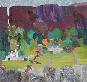 Fuchsie v Carsaigu (koláž) od Dione Verulam