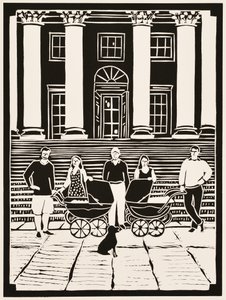 Měsíce v roce: 2012 (linoryt) od Dione Verulam