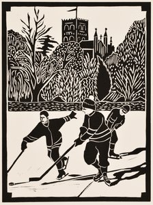 Měsíce v roce: 2012 (linoryt) od Dione Verulam