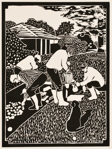 Měsíce v roce: 2012 (linoryt) od Dione Verulam