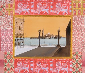 Benátky, Svatý Marek (akvarel a tuš) od Dione Verulam