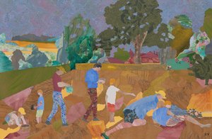 Žlutá chřestová sklizeň (koláž) od Dione Verulam