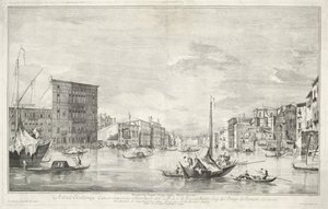 Canal Grande v Benátkách od Dionigi Valesio