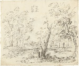 Zahrada se schody se sochami od Dionys van Nijmegen (possibly)