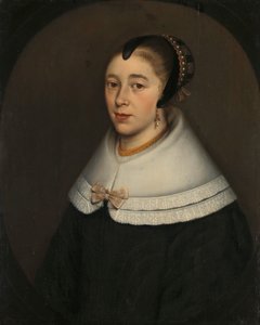 Portrét ženy, považovaná za Catharinu Kettingh (1626/27-73), manželka Bartholomea Vermuydena od Dirck Craey