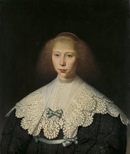 Agatha Geelvinck (1617-38). První manželka Frederika Dircksze Alewijna od Dirck Dircksz. van Santvoort