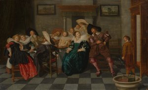 Banket, 1628. od Dirck Hals