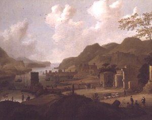 Italské ústí řeky od Dirck Verhaert