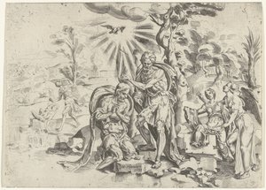 Křest Kristův od Dirck Volckertsz. Coornhert (attributed to)