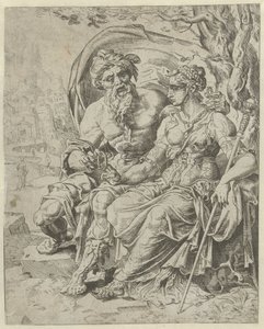 Juda dává Támar zástavu Historie Judy a Tamar (název série) od Dirck Volckertsz. Coornhert (attributed to)
