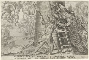 Útok na Řím, 1527 Overwinningen van Karel V (název seriálu) Karel Veliký V. imp. opt. max. vítězství, nejdůležitější z mnoha (název seriálu) od Dirck Volckertsz. Coornhert