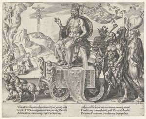 Triumf Krista Triumph of Patience (název série) Patientiae Trivmphvs (název série) od Dirck Volckertsz. Coornhert