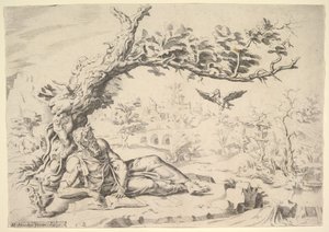 Elijah Fed by Ravens, 1549.