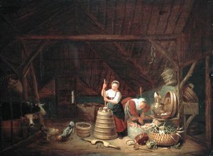 Dutch Barn (olej na panelu) od Dirck Wyntrack