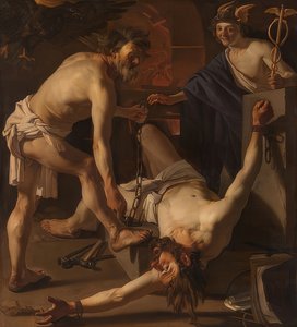 Prométheus spoutaný Vulkánem. 1623