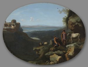 Merkur a Argus v krajině, c. 1635.