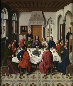 Centrální panel oltáře Poslední večeře, 1464-1468