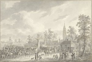 Odchod posádky z Amersfoortu v roce 1790 od Dirk Langendijk (signed by artist)