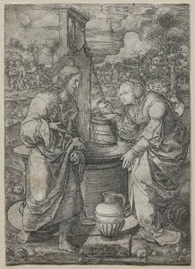 Kristus a žena Samaří, 1523.