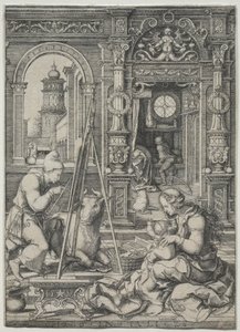 Svatý Lukáš maluje Pannu, 1526.