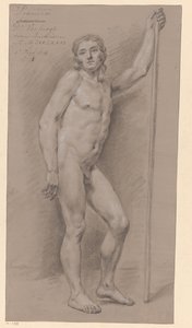 Stojící mužský akt, při pohledu zepředu (2. cena 1776) od Dirk Versteegh