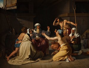 Noe a jeho rodina v arše, 1835.