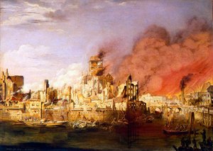 Velký požár Hamburku 5. května 1842. od Ditlev Martens