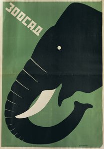 Plakát Leningradské zoo, 1928