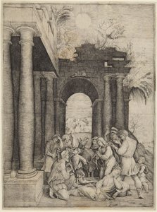 Klanění pastýřů od Domenico Beccafumi