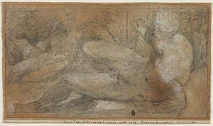 Tři mužské akty, c. 1540-1547. od Domenico Beccafumi