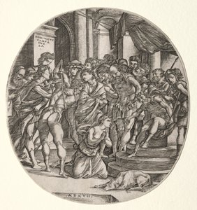 Stětí svaté Kateřiny, 1517. od Domenico Campagnola