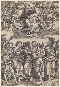 Nanebevzetí Panny Marie od Domenico Campagnola
