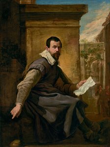 Portrét muže s notami od Domenico Fetti