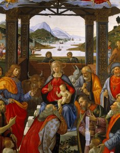 Klanění tří králů od Domenico Ghirlandaio