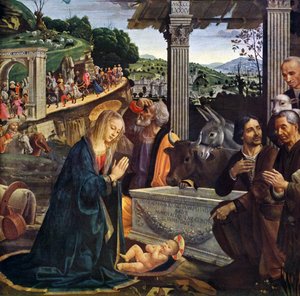 Klanění pastýřů od Domenico Ghirlandaio