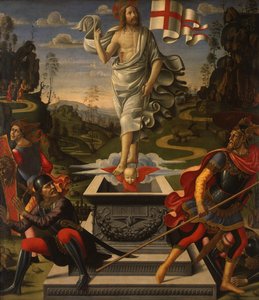 Německy: Die Auferstehung Christi Vzkříšení Krista od Domenico Ghirlandaio