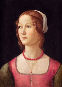 Portrét mladé ženy. od Domenico Ghirlandaio
