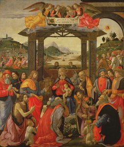 Klanění tří králů, 1488 (tempera na panelu) (podrobnosti viz 120935)