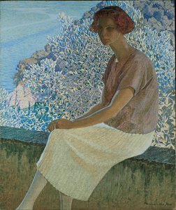 Argent klid. Portrét Almy Fidory, 1922. od Domenico Guerello