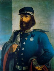 Giuseppe Garibaldi jako generál sardinské armády