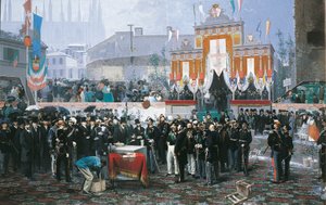 Položení základního kamene Galleria Vittorio Emanuele v Miláně, Domenico Induno od Domenico Induno