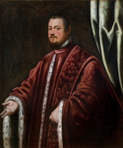 Portrét Nicolo Da Ponte (1491-1585) - Peinture de Domenico Robustio dit Tintoretto (1560-1635), huile sur toile od Domenico Robusti Tintoretto