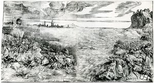 „Zničení faraonovy armády v Rudém moři“, 1549, 1937 od Domenico dalle Greche