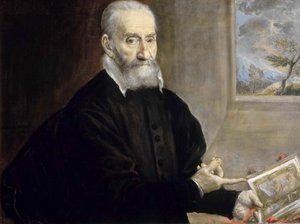Portrét Giulia Clovia 1498-1578, cca 1571. od Dominico El Greco