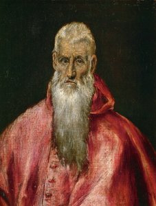 Svatý Jeroným jako kardinál, cca 1600-1610. od Dominico El Greco