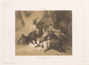 Willem se setkal s de Hoornem, hrabětem z Orange, bojuje s Maury Vilém Oranžský / 806 (název na předmětu) od Dominicus Anthonius Peduzzi