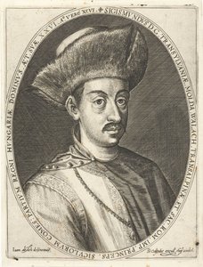 Zikmund Báthory 1572-1613, sedmihradský kníže. Z Atrium heroicum, Augsburg 1600-1602, 160